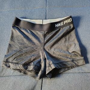 Nike Pro Black and Gray Shorts